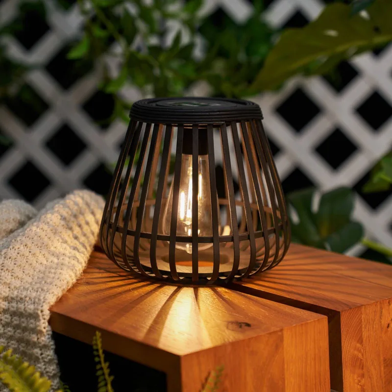 LED tafellamp SUNSHINE GLIMMER, IP44 fra Pauleen i Sort – produktbillede