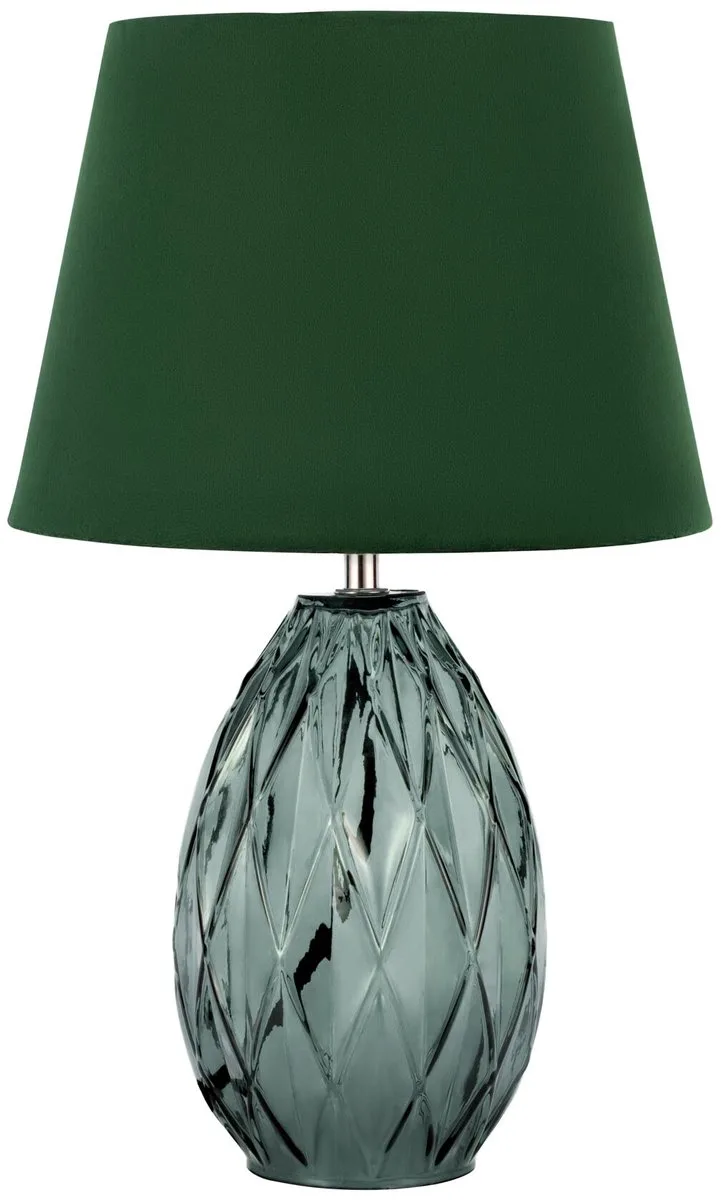 Crystal Velvet bordslampa med glasfot från Pauleen i Grön – produktbild