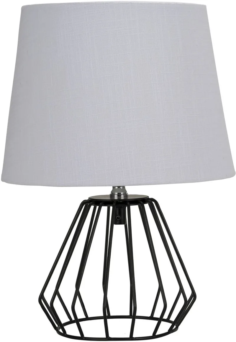 Paulmann Pauleen LED Tafellamp Shiny Diamond - E27 - Max. 20W - Woonkamer, Slaapkamer & Eetkamer - Lichtgrijs/Zwart från Pauleen i Ljusgrå, Zwart mat – produktbild