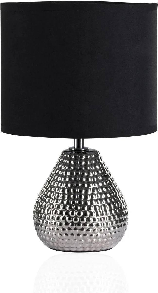 Sip of Silver bordlampe med stofskærm fra Pauleen i Sølv, Sort – produktbillede