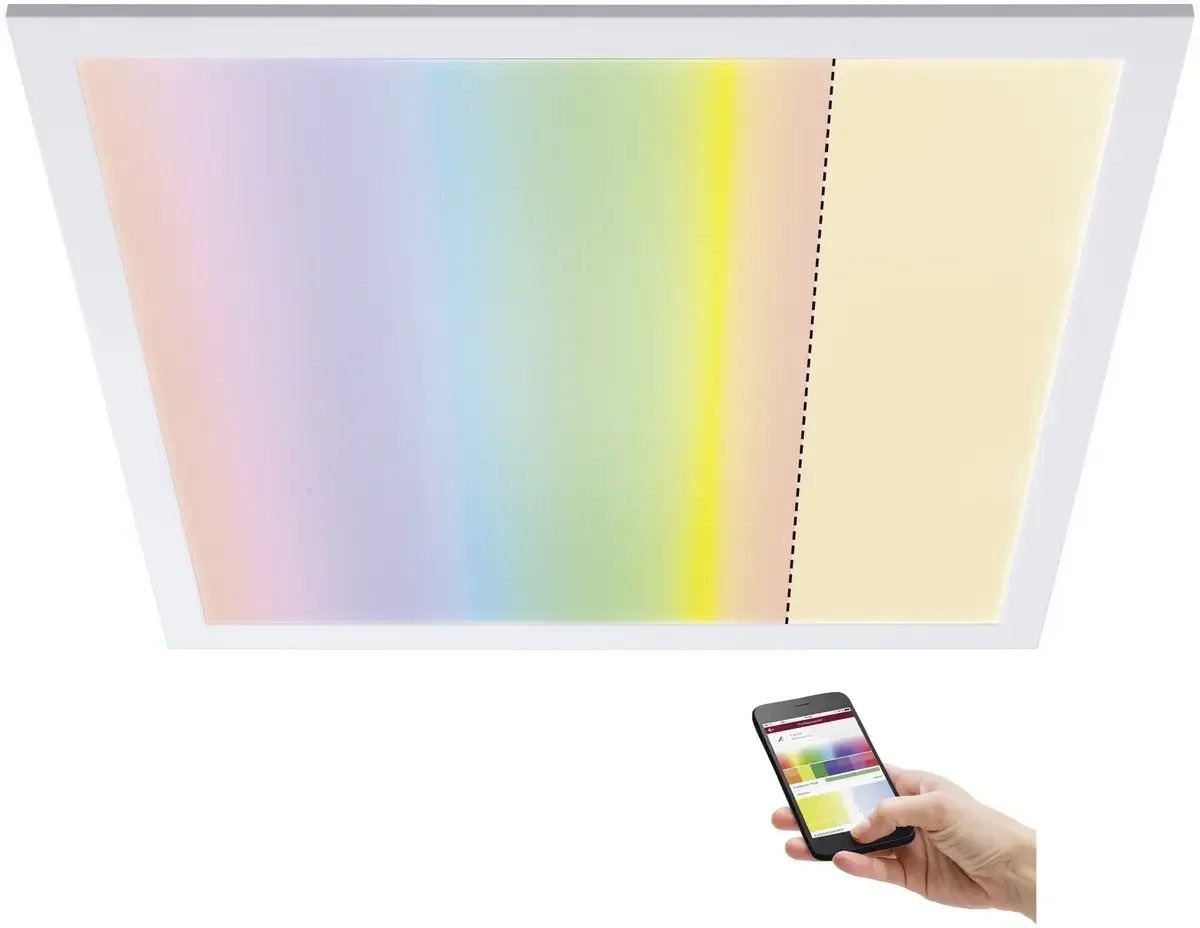 Amaris 79809 Panneau à LED 35 W blanc chaud blanc mat de Paulmann en Blanc – photo produit