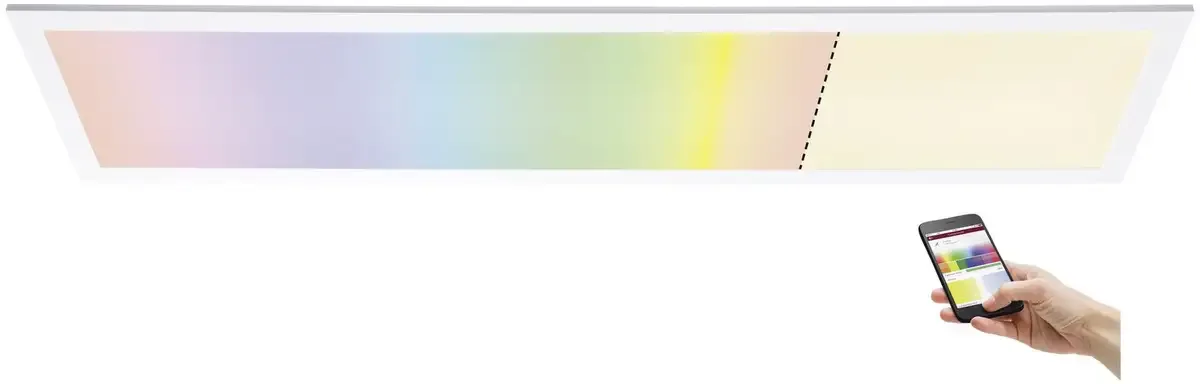 Amaris 79810 Panneau à LED 35 W blanc chaud, RVBB fra Paulmann i Blanc mat – produktbillede