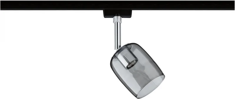 Blossom Spot de plafond URail G9 noir (mat), verre fumé de Paulmann – photo produit