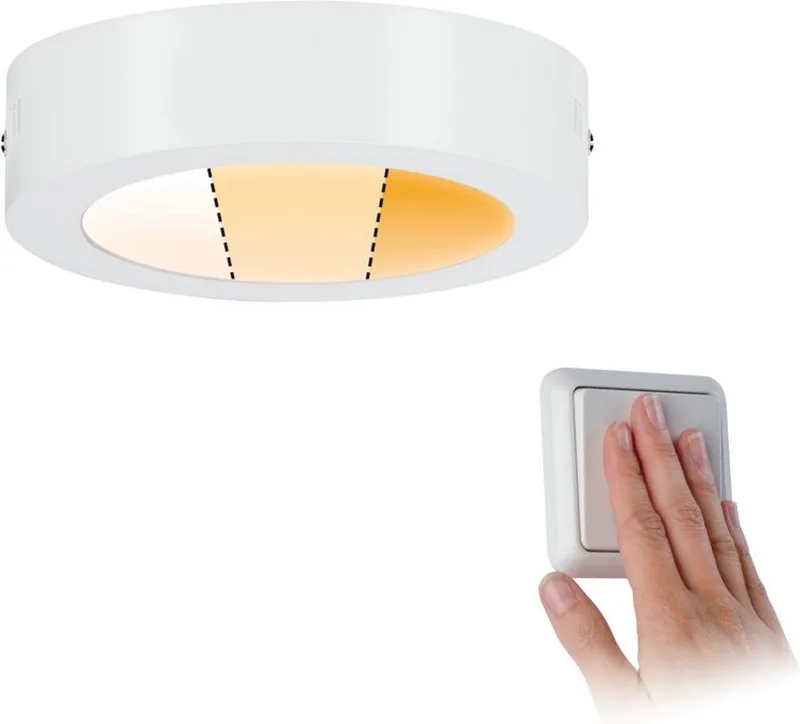 Carpo - 3 Step Dim to warm - rond 170mm 10,2W de Paulmann en Blanc – photo produit