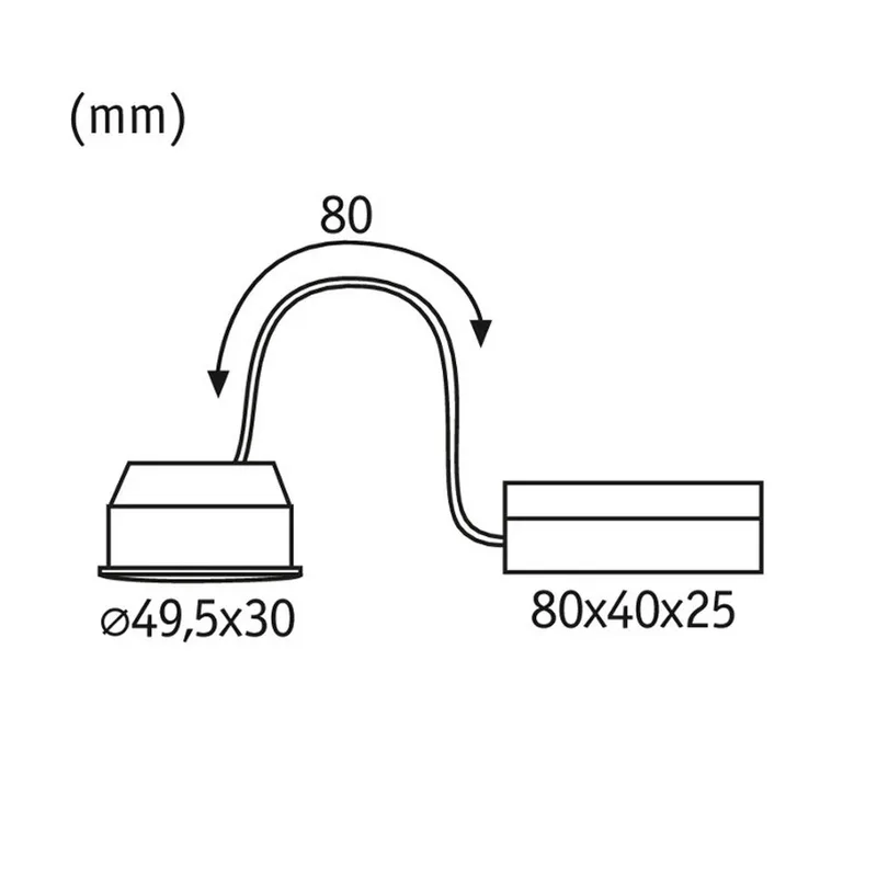Coin Nova Plus LED-inbouw 38° 6,3W 2.700K de Paulmann en Gesatineerd – photo produit