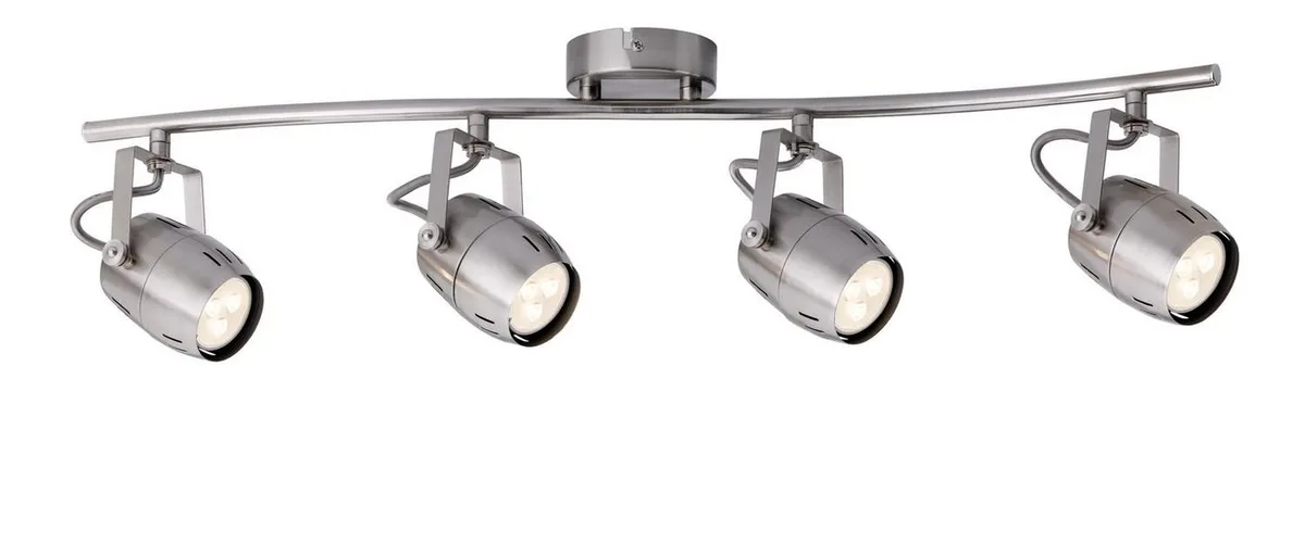 Deckenleuchten Paulmann Spotlight Gamma LED 4x3,5W GU10 230V Nickel gebürstet Metall, Paulmann Spotlight Gamma LED 4x3,5W GU10 230V Nickel gebürstet Metall von Paulmann – Produktfoto