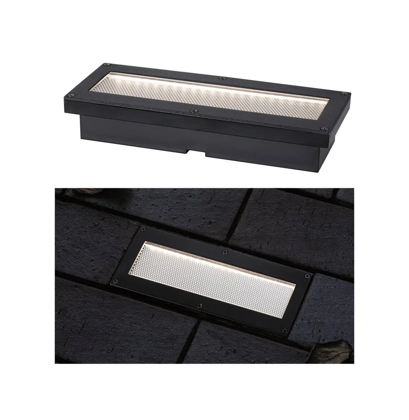 Domenic LED grondspot inbouwlamp 20x8cm de Paulmann en Noir – photo produit