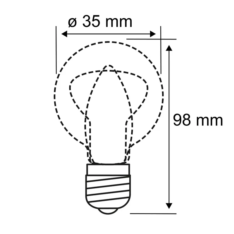 E14 2,6W 827 LED kaarslamp gedraaid de Paulmann – photo produit