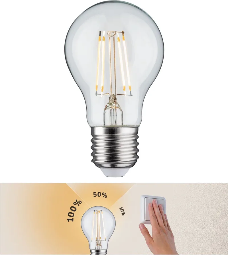 Paulmann 28570 LED CEE F (A - G) E27 5 W blanc chaud (Ø x H) 60 mm x 108 mm 1 pc(s) de Paulmann – photo produit
