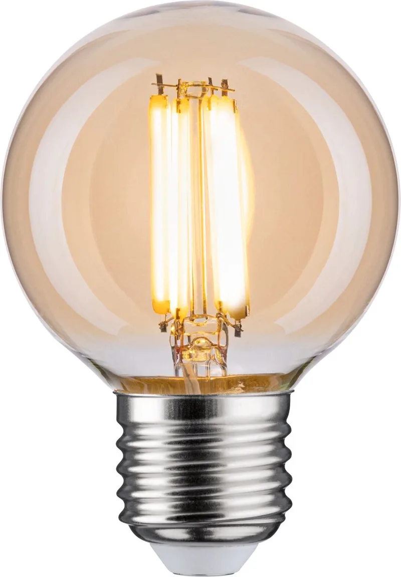Filament 230 V LED Globe G60 E27 780lm 7W 2700K dimbaar Goud de Paulmann – photo produit