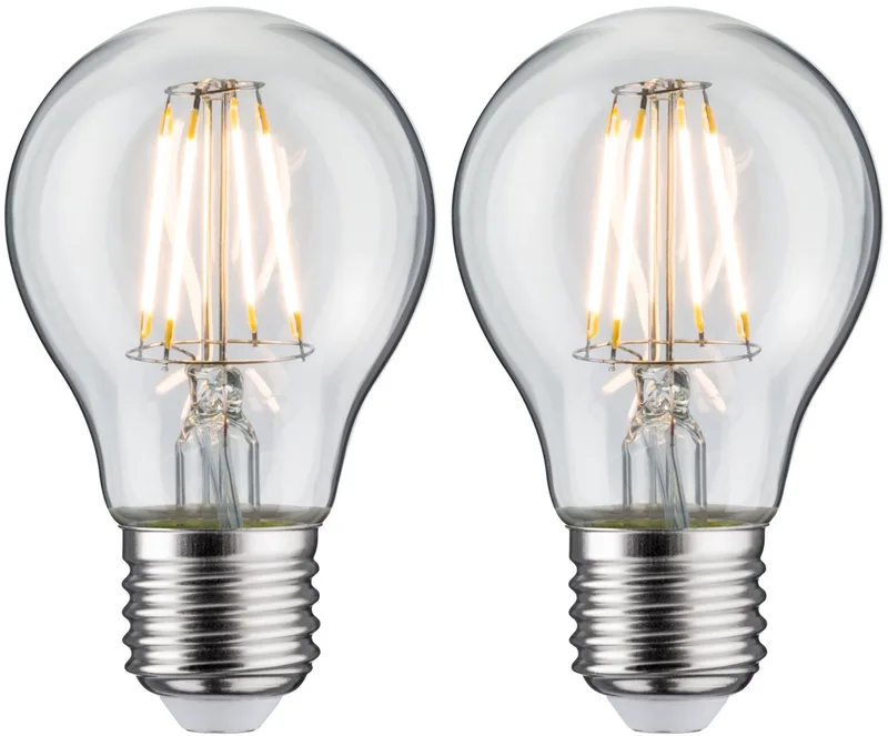 Filament 230 V LED-gloeilamp E27 2x470lm 2x5W 2700K Helder de Paulmann – photo produit