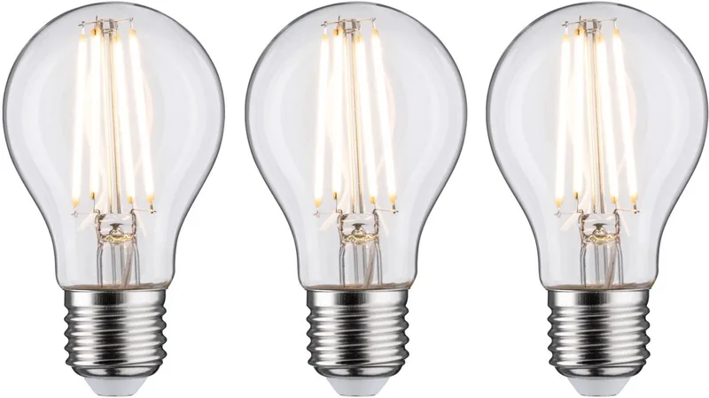Filament 230 V LED-gloeilamp E27 3x1055lm 3x9W 2700K dimbaar Helder de Paulmann – photo produit