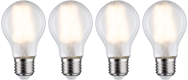 Filament 230 V LED-gloeilamp E27 4x806lm 4x7W 2700K Mat de Paulmann – photo produit