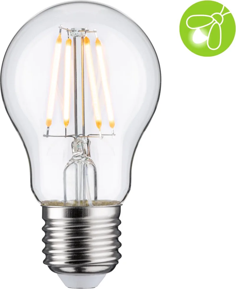 Filament 230 V LED-gloeilamp E27 insectvriendelijk 420lm 4,3W 2200K Helder fra Paulmann – produktbillede