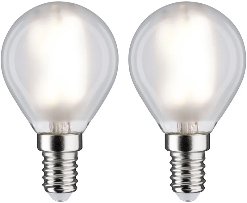 Filament 230 V LED-kogellamp E14 2x470lm 2x4,8W 4000K Mat de Paulmann – photo produit
