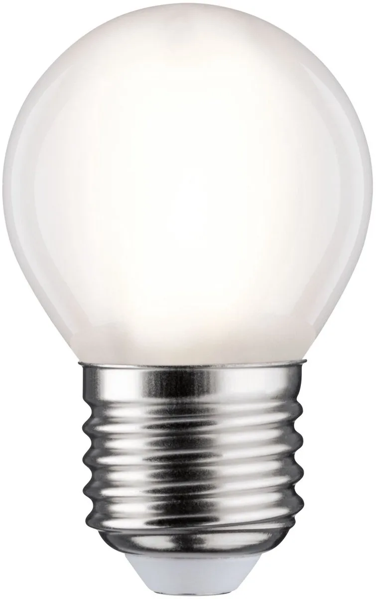 Filament 230 V LED-kogellamp E27 470lm 4,8W 4000K Mat van Paulmann – productfoto