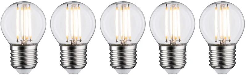 Filament 230 V LED-kogellamp E27 5x470lm 5x5W 2700K Helder fra Paulmann – produktbillede