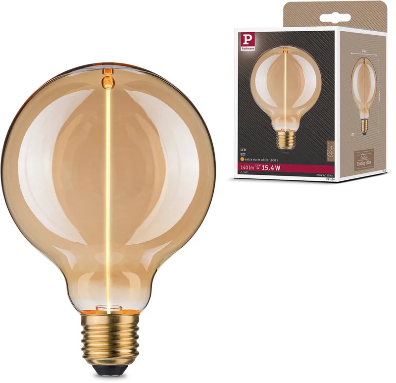 Paulmann 29186 LED E27 Globeform 2.8 W (Ø x H) 95 mm x 138 mm 1 St. von Paulmann – Produktfoto