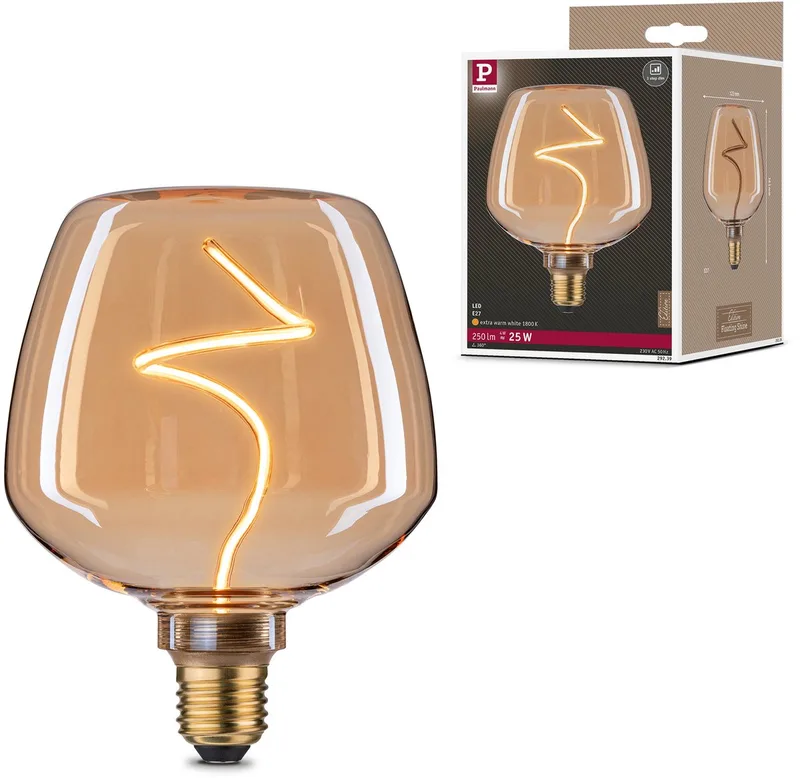 Paulmann 29239 LED E27 forme de globe 4 W ambré (Ø x H) 123 mm x 163 mm 1 pc(s) de Paulmann – photo produit