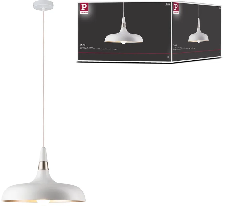 Paulmann 78484 Luminaire à suspendre E27 blanc mat, champagne de Paulmann en Champagne, Wit mat – photo produit