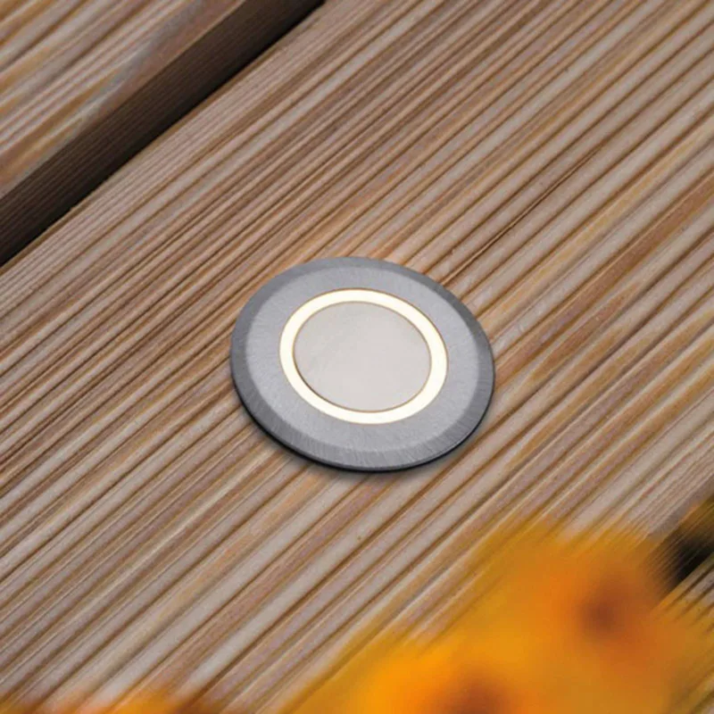 House grondspot inbouwlamp IP65 rond Ring de Paulmann en Geborsteld roestvrij staal – photo produit