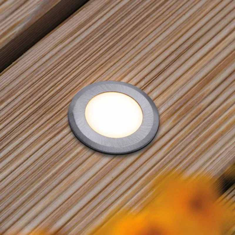 House Bodeneinbaulampe IP65 rund flächig von Paulmann in Geborsteld roestvrij staal – Produktfoto
