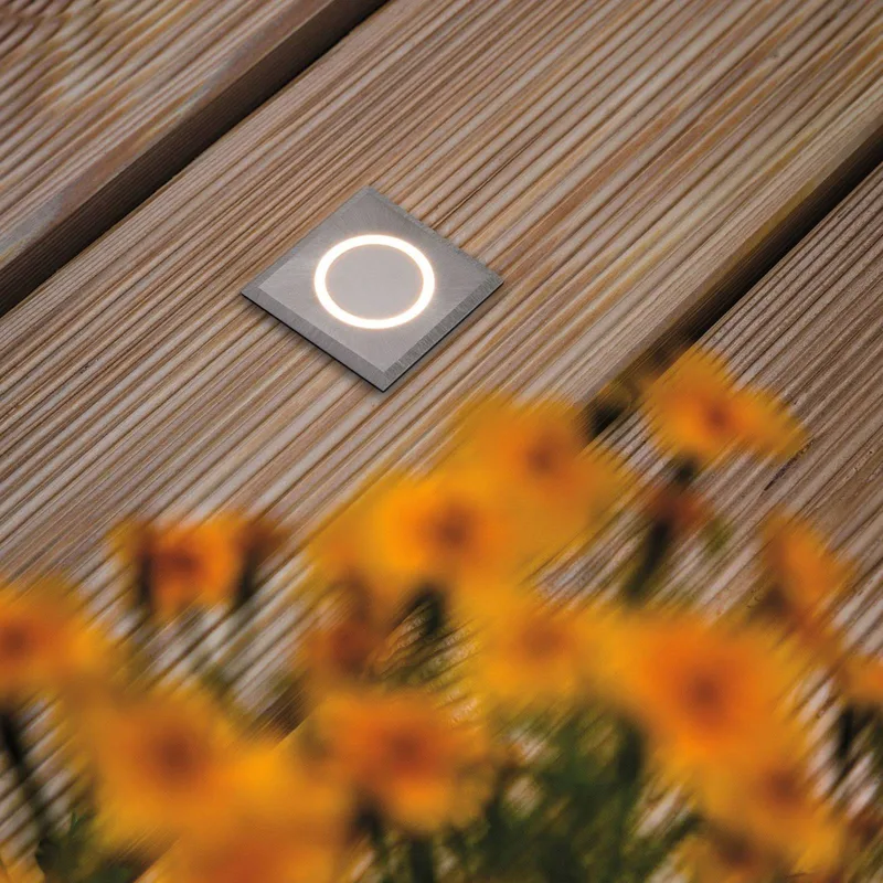 House inbouwlamp IP65 hoekig ring de Paulmann en Roestvrij staal – photo produit