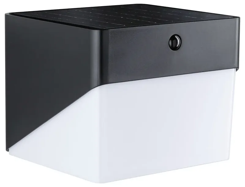 Paulmann 95746 Lampadaire dextérieur solaire avec détecteur de mouvements LED 2.3 W noir de Paulmann en Noir – photo produit 2 sur 2