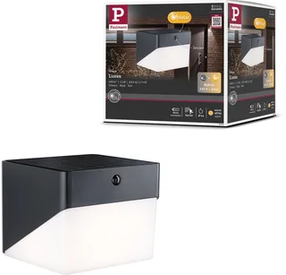 Paulmann 95746 Lampadaire dextérieur solaire avec détecteur de mouvements LED 2.3 W noir de Paulmann en Noir – photo produit 1 sur 2