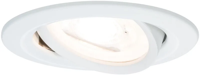 Inbouwlamp Nova zwenkbaar rond 84 mm 50° GU10 max. 35W 230V dimbaar från Paulmann i Wit mat – produktbild