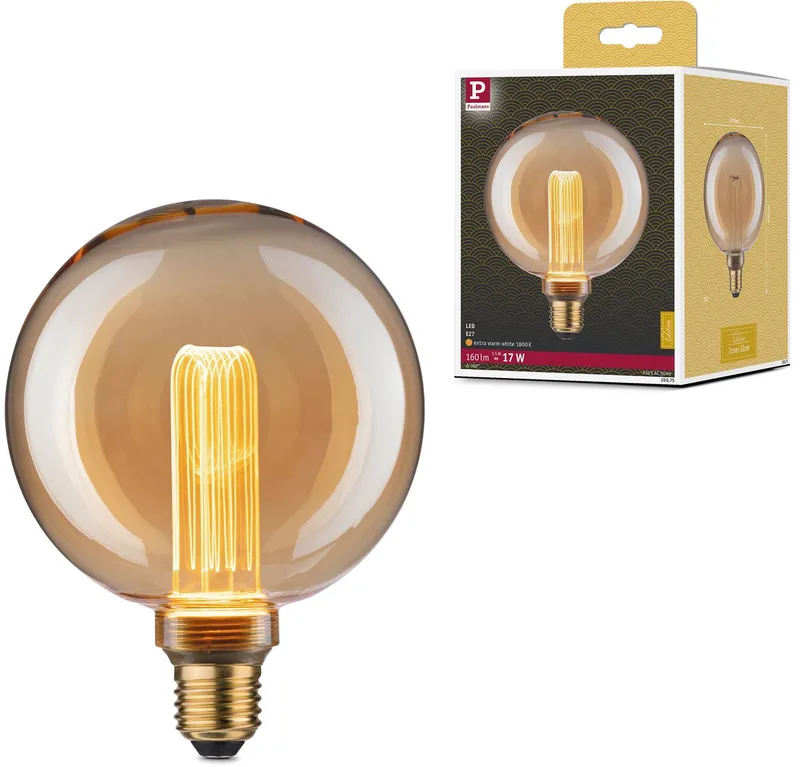 Paulmann 28875 LED E27 Globeform 3.5 W = 17 W Gold (Ø x H) 125 mm x 164 mm 1 St. von Paulmann – Produktfoto