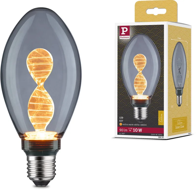 Paulmann 28883 LED E27 Kerzenform 3.5 W = 10 W Gold (Ø x H) 75 mm x 164 mm 1 St. von Paulmann – Produktfoto