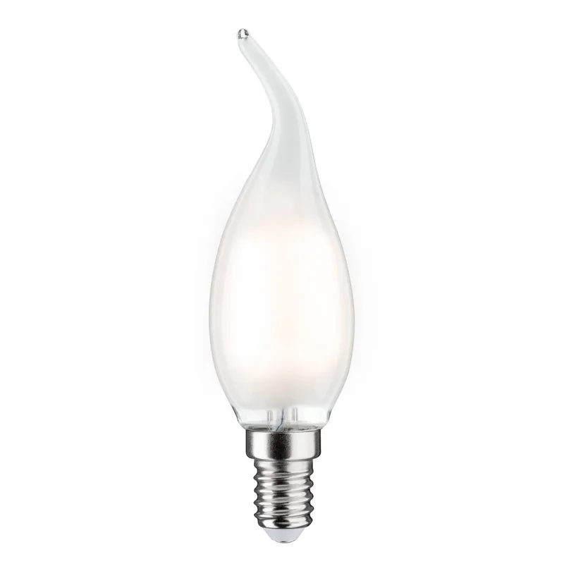 Kaarslamp E14 4.8W 2.700K windvlaag satijn de Paulmann – photo produit