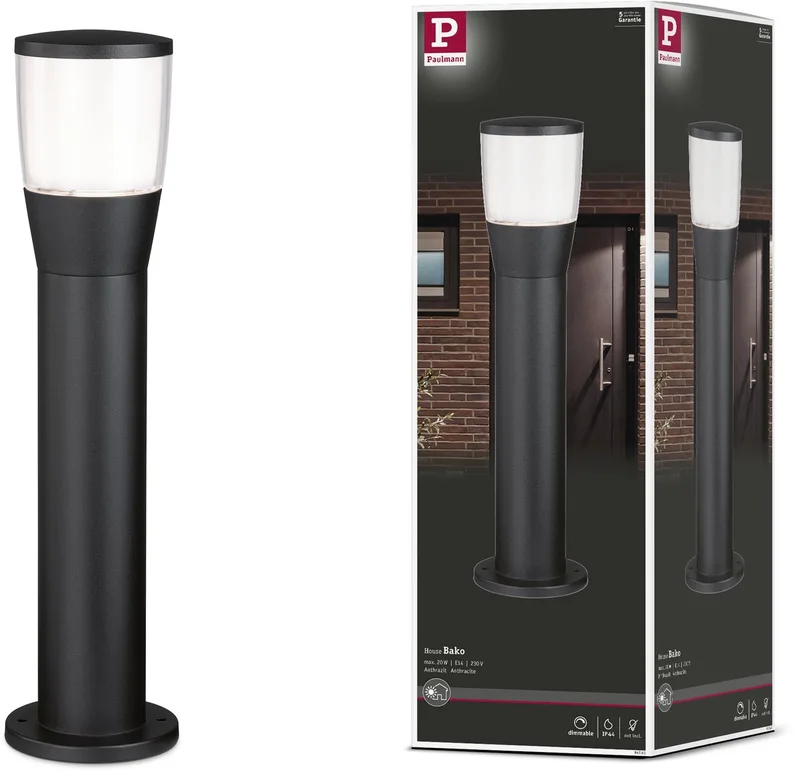 Éclairage dallée Paulmann 94741 Bako Poller anthrazit LED E14 anthracite de Paulmann en Anthracite – photo produit