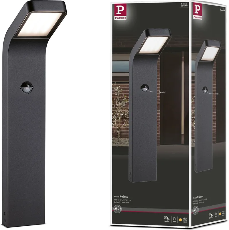Kulma Borne de Jardin avec Sensor SWR Antracit de Paulmann en Anthracite – photo produit