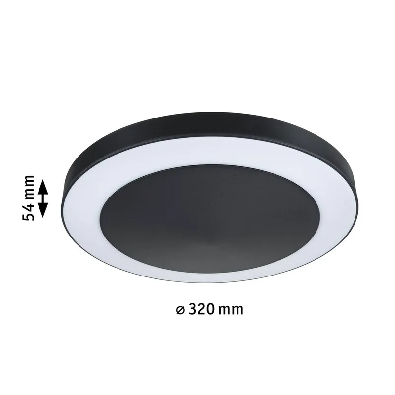 LED buitenlamp Circula, sensor, IP44 från Paulmann i Antracit – produktbild