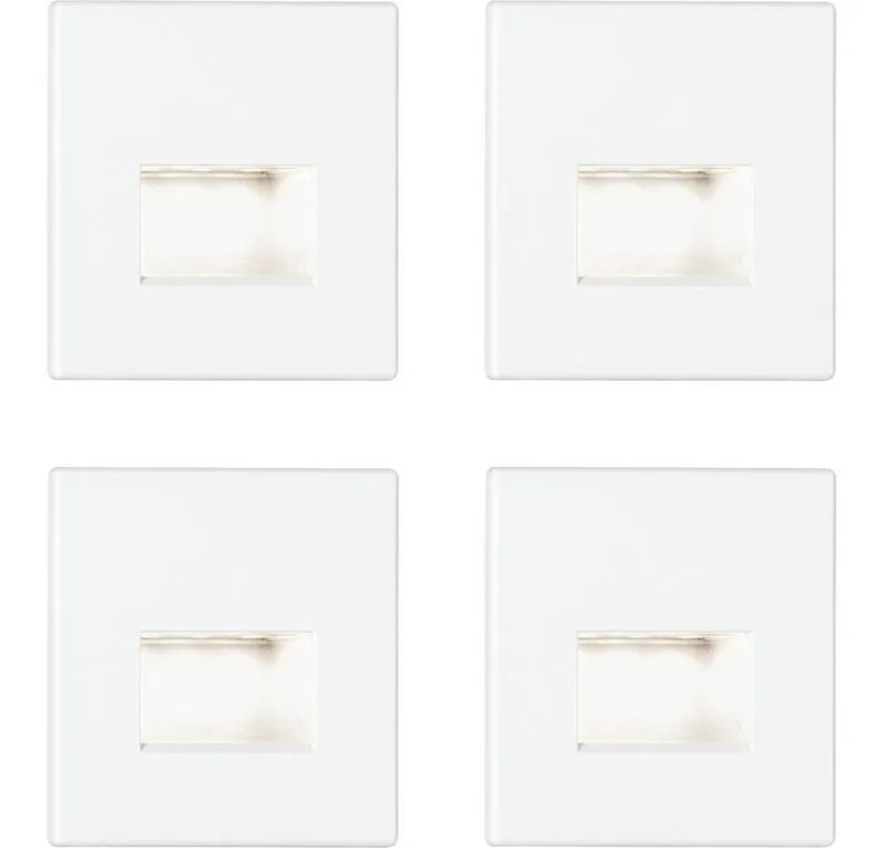 LED Einbauleuchte 41309 41309 LED-Wandeinbauleuchte 4er Set LED LED Weiß (matt) fra Paulmann – produktbillede