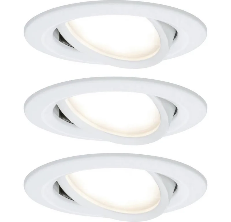 Paulmann 41306 Nova Inbouwlamp Set van 3 stuks LED LED 18 W Wit van Paulmann – productfoto