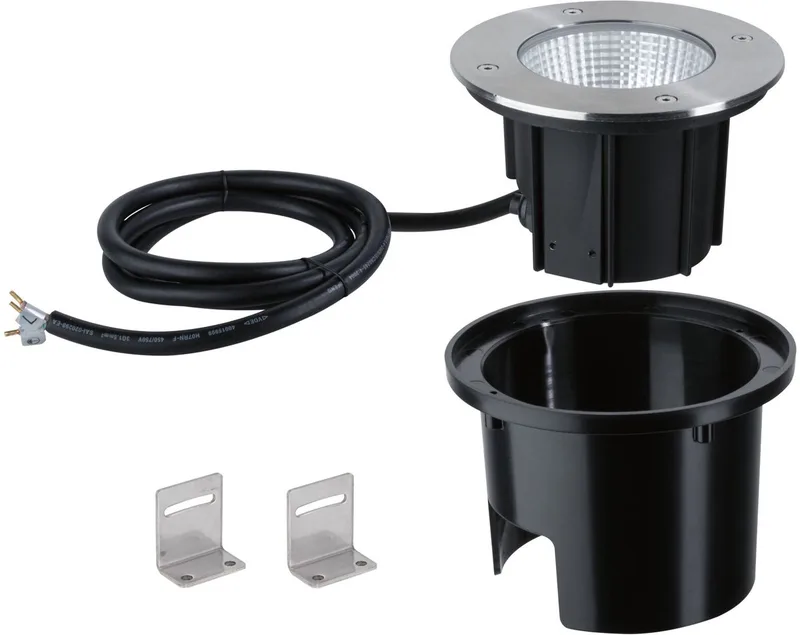 Durea 140 94654 Markbelysning LED fast installerad LED 8 W Rostfritt stål från Paulmann i Edelstaal – produktbild