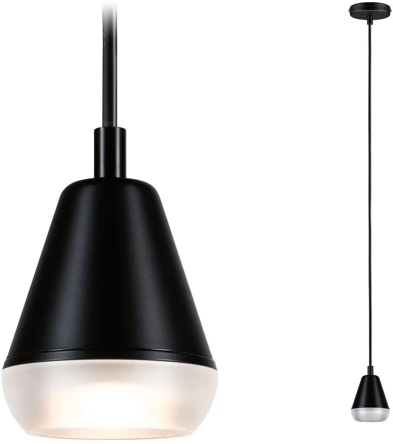 Luia 76990 Luminaire à suspendre GU10 satin, noir de Paulmann en Satijn, Zwart mat – photo produit