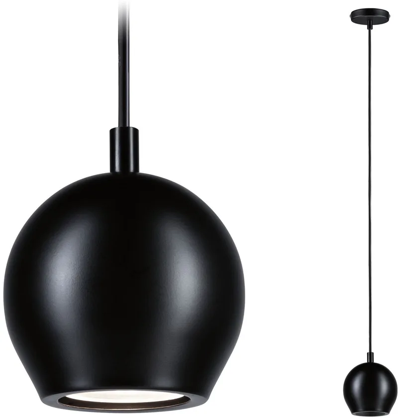 LED-hanglamp Shima GU10 max. 10W de Paulmann en Zwart mat – photo produit