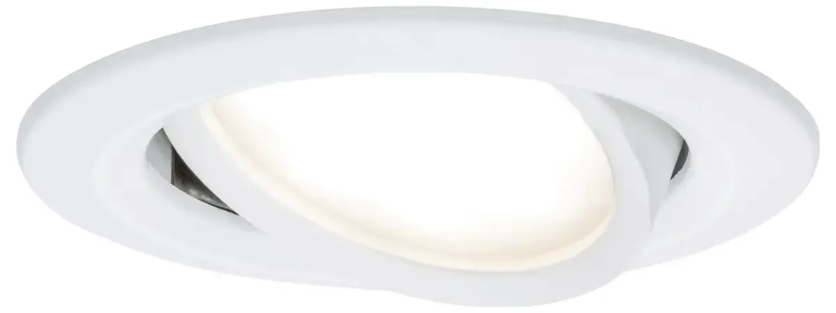 Spot encastrable LED 3-Step-Dim Nova Coin kit de base orientable rond 84 mm 50° Coin 3x6W 3x470lm 230V dimmable 2700K de Paulmann en Wit mat – photo produit 3 sur 3