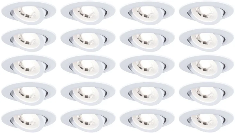 Paulmann 99997 Spot encastrable LED 4.8 W blanc mat de Paulmann en Blanc – photo produit
