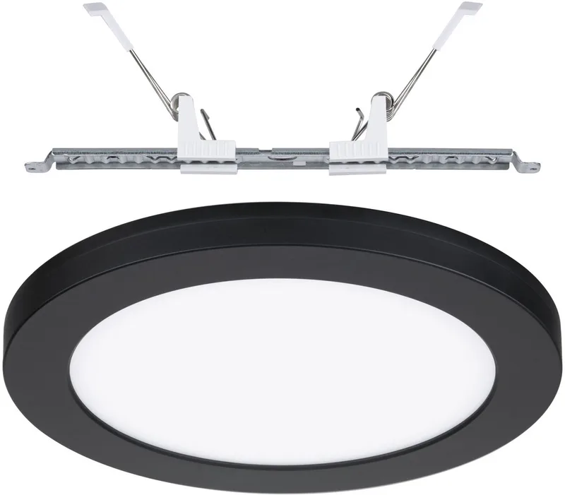 LED-inbouwpaneel 2in1 Cover-it rond 225 mm 16,5W 1200lm 4000K de Paulmann en Noir – photo produit