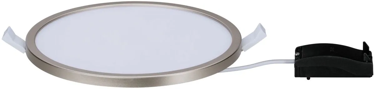 LED-inbouwpaneel Areo IP44 rond 180 mm 11W 770lm 3000K dimbaar från Paulmann i Nikkel mat – produktbild