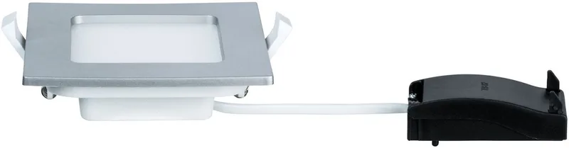 LED-inbouwpaneel IP44 hoekig 115x115 mm 6W 390lm 4000K von Paulmann in Chroom mat – Produktfoto