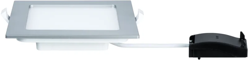 LED-inbouwpaneel IP44 hoekig 165x165 mm 12W 780lm 2700K von Paulmann in Chroom mat – Produktfoto