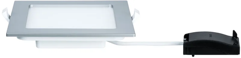LED-inbouwpaneel IP44 hoekig 165x165 mm 12W 850lm 4000K från Paulmann i Chroom mat – produktbild