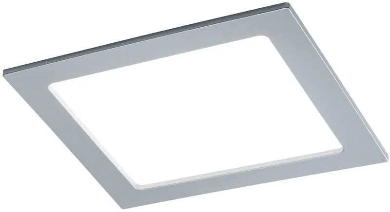 LED-inbouwpaneel IP44 hoekig 220x220 mm 16,5W 1450lm 4000K de Paulmann en Chroom mat – photo produit