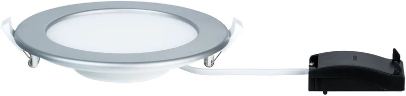 LED-inbouwpaneel IP44 rond 170 mm 11,1W 720lm 2700K från Paulmann i Chroom mat – produktbild